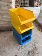 4 stapelbare garage gereedschaps bakken opbergbakken, Ophalen of Verzenden, Minder dan 35 cm