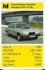 C404 autokaartje 1d peugeot 604 v 6 sl, Ophalen of Verzenden, Zo goed als nieuw, Auto's