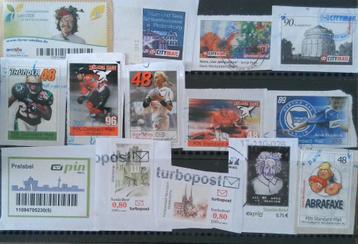054 Stadspost Duitsland Mix lot met 14 verschillende zegels. beschikbaar voor biedingen