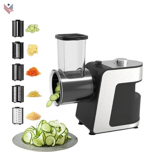 Elektrische Groentesnijder 5-in-1 & Kaasrasp - Chopper, Huis en Inrichting, Keuken | Keukenbenodigdheden, Nieuw, Verzenden