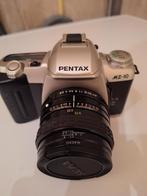 Pentax MZ-10 foto camera, incl. powergrip FG en Sigma 28mm, Audio, Tv en Foto, Fotocamera's Analoog, Spiegelreflex, Gebruikt, Ophalen of Verzenden