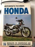 werkplaatshandboek HONDA CB250N en CB400N; 17,95 Euro, Motoren, Handleidingen en Instructieboekjes, Honda