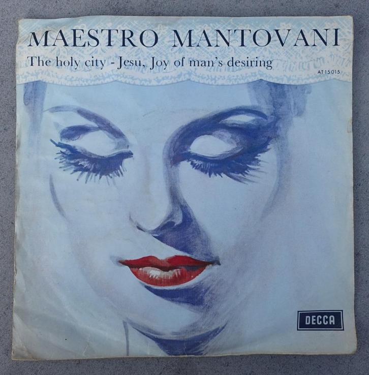 mantavani - the holy city, Cd's en Dvd's, Vinyl Singles, Zo goed als nieuw, Single, 7 inch, Ophalen of Verzenden