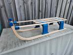 Houten slee met blauwe details, Ophalen of Verzenden, Gebruikt, Overige merken