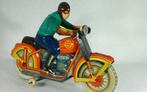 Blikken Motorfiets met Berijder, Antiek en Kunst, Antiek | Speelgoed, Verzenden
