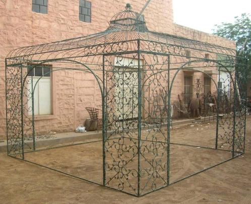 ZEER EXCLUSIEF PRIEEL 400 x 400 met 4 bogen – HANDGESMEED, Tuin en Terras, Kassen, Zo goed als nieuw, Aluminium, Folie, Ophalen