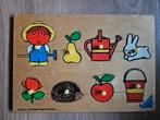 Dick Bruna Nijntje houten inleg Puzzel 1978, 2 tot 4 jaar, Gebruikt, Ophalen of Verzenden, Van hout