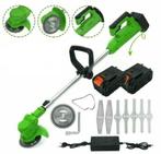 1000W Grastrimmer Kantmaaier Graskanten-Snijder 2x accu's, Tuin en Terras, Ophalen of Verzenden, Nieuw, 50 cm of meer