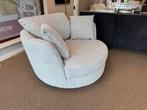 Fauteuil Draaibaar 360 met Hocker Beige Love seat E-7216, Huis en Inrichting, Hout, 75 tot 100 cm, Ophalen of Verzenden, Mwonenenslapen@ziggo.nl