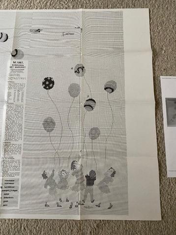 Ballonnen feest, patroon van Mies Bloch beschikbaar voor biedingen