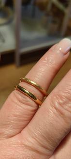 Bron aanschuif ringen 18kr goud, Sieraden, Tassen en Uiterlijk, Ophalen, Zo goed als nieuw, 17 tot 18, Dame