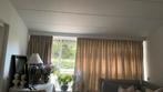 Linnen beige gordijnen, Huis en Inrichting, Ophalen of Verzenden, Gebruikt, Beige, 200 cm of meer