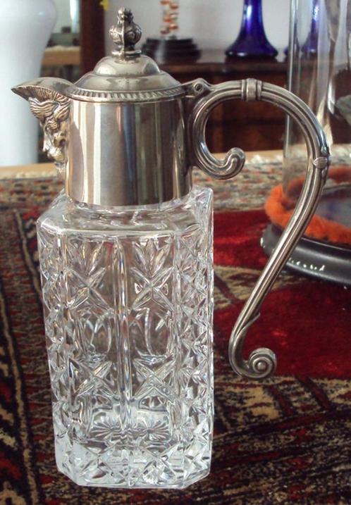 ANTIEK ENGELSE BACCHUS KARAF UIT 1880/1900, Antiek en Kunst, Antiek | Glas en Kristal, Ophalen of Verzenden