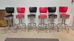 6 x Originele Amerikaanse jaren 50 design barkrukken, Draaibaar, Gebruikt, 60 tot 90 cm, Ophalen of Verzenden