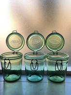 Brocante Franse weckpotten groen glas 750 ML Solidex, Antiek en Kunst, Antiek | Glas en Kristal, Ophalen of Verzenden