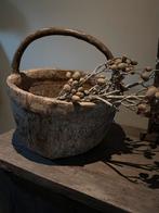 Authentieke plukmand van Aura Peeperkorn, Ophalen, Overige materialen, Mand, Rond