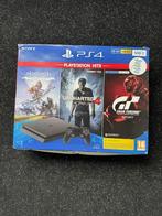 Playstation 4 - in doos met games., Ophalen, 500 GB, Zo goed als nieuw, Met 1 controller