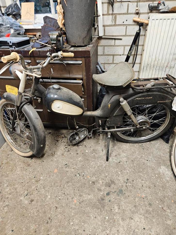 Batavus Mot O Mat Opknapper crossbrommer, Fietsen en Brommers, Brommers | Oldtimers, Batavus, Maximaal 25 km/u, Ophalen