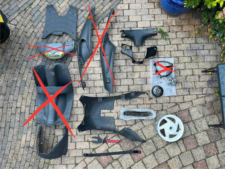 Piaggio zip onderdelen, Fietsen en Brommers, Brommeronderdelen | Scooters, Gebruikt, Piaggio, Blok, Ophalen of Verzenden