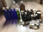 Pipetflesjes apothekersflesjes bruin glas, Ophalen of Verzenden, Gebruikt
