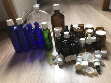 Pipetflesjes apothekersflesjes bruin glas beschikbaar voor biedingen