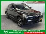 Alfa Romeo Stelvio 2.0 T AWD B-TECH AUTOMAAT ZWART LEDER NAV, 4 cilinders, Adaptive Cruise Control, Zwart, Leder