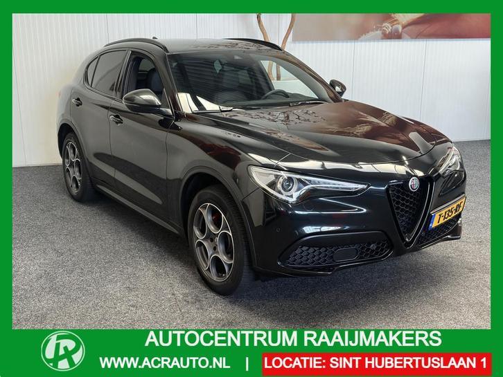 Alfa Romeo Stelvio 2.0 T AWD B-TECH AUTOMAAT ZWART LEDER NAV, Auto's, Alfa Romeo, Bedrijf, Te koop, Stelvio, 4x4, ABS, Achteruitrijcamera