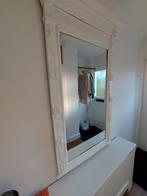 Antieke spiegel wit, 100 tot 150 cm, Gebruikt, Rechthoekig, 50 tot 75 cm