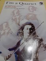 I'm a Quartet - 11 bekende stukken voor viool + CD, Klassiek, Ophalen of Verzenden, Zo goed als nieuw, Viool of Altviool
