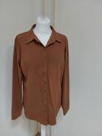 Prachtige bruine blouse van Mi Piace maat XL, travelstof, Mi Piace, Ophalen of Verzenden, Zo goed als nieuw, Bruin