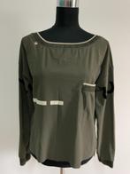 Top2 - Legergroene Zip73 topje met lange mouwen maat L (1), Kleding | Dames, Ophalen of Verzenden, Zo goed als nieuw, Groen, Lange mouw