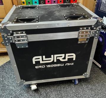  Ayra 2x ERO 150BSW MKII + case MKII movingheads  beschikbaar voor biedingen
