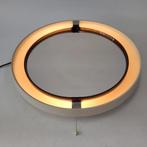Vintage Make up spiegel space age Allibert wandspiegel lamp, Ophalen, Gebruikt, ., Rond