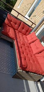Loungeset met kussens, Ophalen, Gebruikt