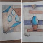 eieren kunstwerken Patty Harpenau €9!, Antiek en Kunst, Kunst | Litho's en Zeefdrukken, Ophalen of Verzenden
