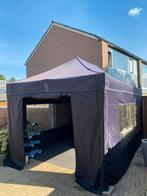 Partylent zwart easy up easyup zwart 3 x 4.5, Tuin en Terras, Ophalen of Verzenden, Minder dan 5 meter, Minder dan 4 meter, Partytent