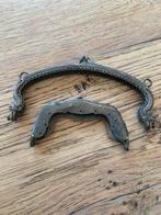 Antieke Zilveren Tasbeugels met Draken, Antiek en Kunst, Ophalen of Verzenden