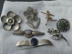 Broches -  7  stuks, Sieraden, Tassen en Uiterlijk, Broches, Overige materialen, Overige kleuren, Zo goed als nieuw, Met edelsteen