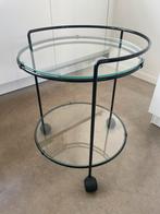 Vintage serveerwagen / theewagen / bar cart - 80s design, 45 tot 60 cm, Minder dan 55 cm, Rond, Ophalen of Verzenden