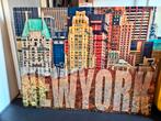 Groot gespannen print van New York, Huis en Inrichting, Woonaccessoires | Wanddecoraties, Ophalen, Zo goed als nieuw