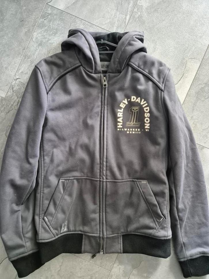 Harley Davidson Biker Jas Zip Hoodie - Vrij Nieuw - Maat S, Kleding | Heren, Truien en Vesten, Zo goed als nieuw, Maat 46 (S) of kleiner