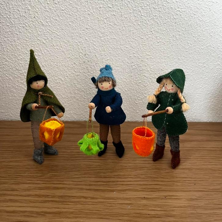 Sint-Maarten kinderen van vilt, Hobby en Vrije tijd, Vilt, Nieuw, Figuurtje(s), Ophalen of Verzenden
