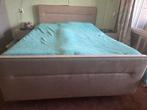 Elektriche Boxspring 160x200, Ophalen, Gebruikt, Beige, Tweepersoons
