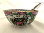 antieke Chinese kom met lepel, Ophalen of Verzenden
