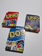 UNO, DOS & UNO Flip Kaartspel - Complete Set!, Een of twee spelers, Ophalen, Zo goed als nieuw, Mattel
