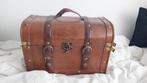Antieke houten koffer, Ophalen, Overige materialen, Gebruikt, Slot