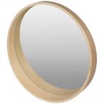 Ronde spiegel Japandi – 50 cm plywood frame, Ophalen, Rond, Nieuw, Minder dan 100 cm