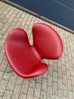 Fritz Hansen Swan chair Indian red (Burgundy) leder Nieuw!!, Huis en Inrichting, Fauteuils, Ophalen of Verzenden, Nieuw, 75 tot 100 cm