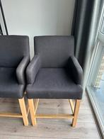 4x hoge eetkamerstoel, Huis en Inrichting, Stoelen, Ophalen, Zo goed als nieuw, Grijs, Vier