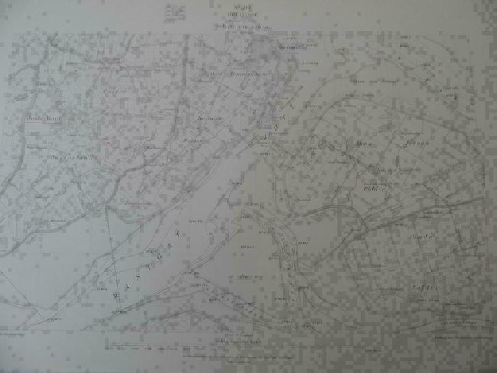 096 / Bruinisse/ Oosterland / Zonneschijn / 1914, Antiek en Kunst, Kunst | Litho's en Zeefdrukken, Ophalen of Verzenden